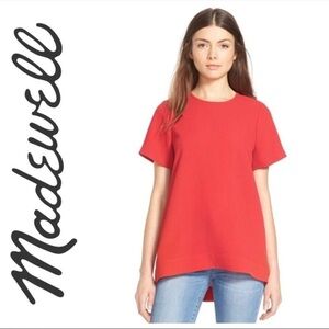 Madewell Pleated Short Sleeve Top Size XS